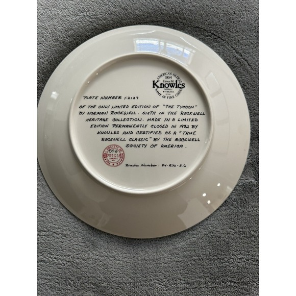 Vintage Norman Rockwell "The Discovery" Collector Plate Decorative Display - Picture 7 of 13